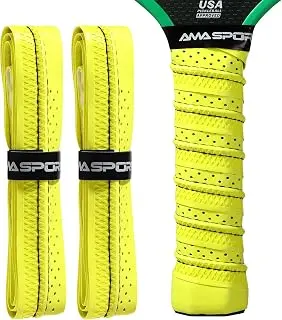 AMA SPORT Pickleball Paddle Grip Tape 2 Pack Pickleball Overgrip Replacement Grip Wrap for Pickleball Rackets Anti-Slip Grip Ridge Easy Installation and Long-Lasting Performance