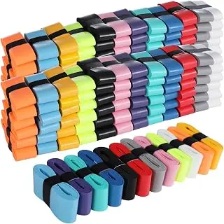 OMISTAR 120 PCS Tennis Racket Overgrips, 12 Colors Badminton Racket Overgrip Bulk, Soft Tennis Racket Grip Tape, Anti-Slip and Absorbent Grip Tape for Pickleball Racquets, Bike Handlebar, Fishing Rod