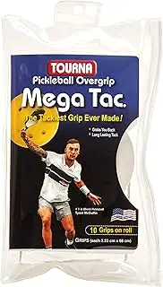 Pickleball Mega Tac Extra Tacky Paddle Grip 10 Pack pickleball paddle