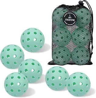 Pickleball Balls 6 Pack | 12 Pack- 40 Holes Outdoor Pickleball with Bag, Perfectly Balanced, High Bounce, Crack-Resistance，USAPA Standard - Multiple Colors