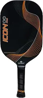 Diadem Icon Infinity Pro Pickleball Paddle | USAPA Approved | Dual Foam Core & Carbon Fiber | Maximum Power, Control, and Spin | High Performance with Replaceable Edge Guard