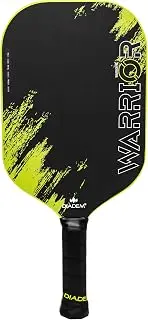 Diadem Warrior V2 Pickleball Paddle – Liquid Carbon Fiber Edgeless Design, Etched Face for Lasting Spin, 19MM Thick, 3 Layer Construction