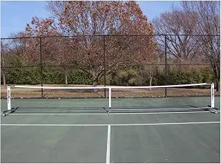 Oncourt Offcourt PickleNet Deluxe TAPND 22'x 34" Oval Tubing Locking Wheels Pickleball Net System