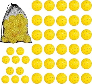 PICKLETECH Pickleball Balls 20Pack|40Pack, 40 Holes USAPA Approved Pickleball Balls with Mesh Bag, Perfectly Balanced, High Bounce True Flight, Outdoor Pickleball Balls for Tournament Play