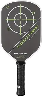 Engage Pursuit Pro1 Pickleball Paddle - Raw T700 Toray Carbon Fiber for Extreme Spin - MachPro Core for Maximum Power & Control (Alpine Lime, Standard Weight (8.0-8.3oz))
