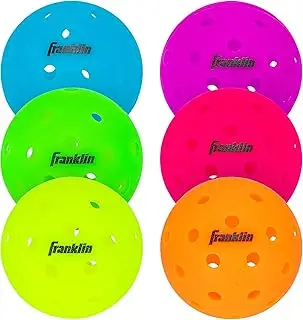 Franklin Sports X-40 Outdoor Pickleballs - Official Ball of USA Pickleball, APP Tour + US Open - Regulation Size