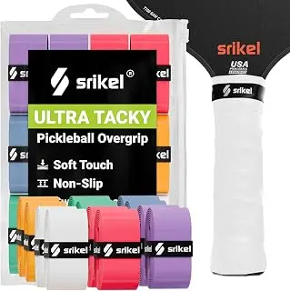 Pickleball Paddle Overgrip - Ultra Tacky & Non-Slip Soft Touch Pickleball Grip Tape for Pickleball Paddles, High Sweat Absorption, Shock-Absorbing & Durable Overgrip