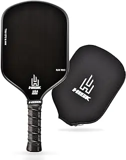 RAV PRO Pickleball Paddle - Ultimate HIGH END 16mm Japanese Toray T700 Raw Carbon Fiber CFS w/Excellent GRIT Roughness Texture, Aero Dynamic Curve, USAPA Approved, Non Slip Grip