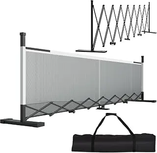 Retractable Pickleball Net - Durable and Lightweight Indoor/Outdoor Portable Pickleball Net with Steady Metal Frame, Free Assembly & Carry Bag for Backyards, Driveways and Garages