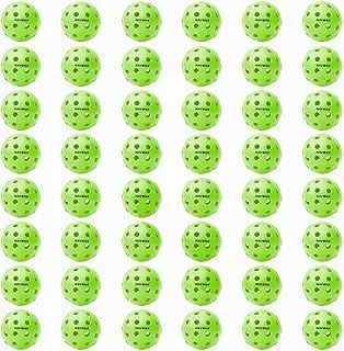 Navona 48 Pack Premium 40-Holes Outdoor Pickleball Balls, Meet USAPA Official Requirement, Perfectly Balanced, High Bounce True Flight, Durable Outdoor Pickleball Set