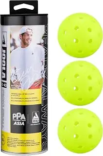 JOOLA HC-40 Hardcourt Pickleball Balls with Storage Tube - USAP Approved Balls for Tournament Play - Durable Pickleballs for Indoor Play & Outdoor Courts pickleball paddle