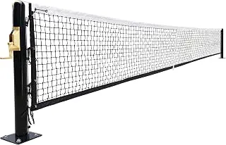Seliyoo Pickleball Net System,Pickleball Net Set-22 FT Regulation Size with Heavy Duty Steel Post, Premium-Grade Brass Winder,Surface Mount,Tournament Net,Idea for Indoor Gym Or Outdoor Courts