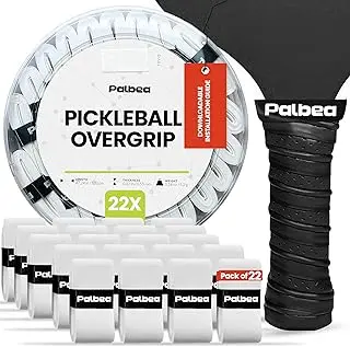Pickleball OverGrip Tape - Pack of 3/6/12/22/60 - Extra Tacky White Pickleball Grip Tape - High Sweat Absorption & Non-Slip Soft Touch. Accessories Designed to Enhance Your Pickleball Paddle Grip Tape