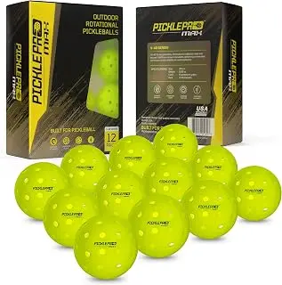 Rotationally Molded Pickleball Balls for Competitive Players – Premium LDPE 40-Hole Soft Feel Design – USAPA Approved, Tournament-Grade, Precise Control & Superior Durability