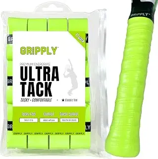 Ultra Tack Premium Overgrips, Tacky and Comfortable Racket Grip Tape for Tennis, Pickleball & Padel Rackets, Sweat-absorbant Racquet and Paddle Handle Tape for Control pickleball paddle