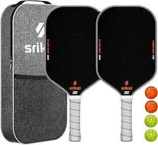 Pickleball Paddles, Raw T700 Carbon Fiber Pickleball Paddle, 16mm Power Polymer Core, Professional Rackets for Great Spin, Control & Precision Shots, USAPA Approved