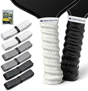 Ribbed Pickleball Overgrip Tape, Non-Slip Sweat-Wicking Racquet Grip for Pickleball/Tennis/Badminton